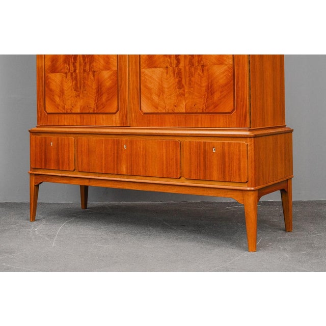 Mid-Century Modern Highboard in Walnut, 1900s For Sale - Image 13 of 16