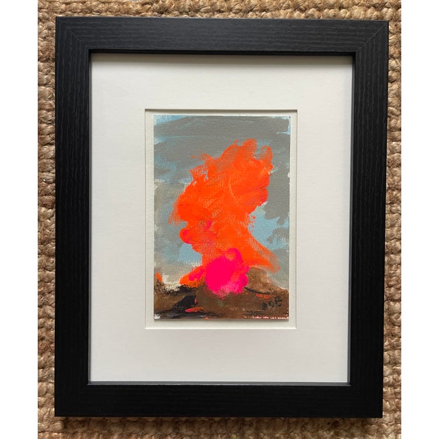 Heatwave Rising captures a burst of fiery orange lifting from the earth and dissolving into soft sky tones — an abstract...