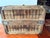 Antique First National Stores Wooden Shipping Crate With Lid – Wire Reinforced Grocery Transport Basket – Coffee Table Storage Chest For Sale In Boston - Image 6 of 18