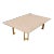 Modern Vintage Brass & Granite Coffee Table For Sale