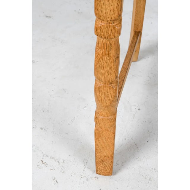 1970s Vintage Danish Oak Dining Chairs in the Style of Henning Kjærnulf, Set of Six For Sale - Image 15 of 16