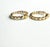 14k Yellow Gold Inside-Out Hoop Earrings With Baguette Sapphires and Diamonds, A Pair For Sale - Image 4 of 7