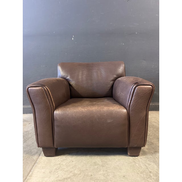 1970s Attributed to De Sede Ds-97 Buffalo Leather Lounge Chair For Sale - Image 9 of 9