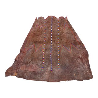 Early 20th Century Maasai Married Women Leather Beaded Skirt Kenya Sieber Collection For Sale