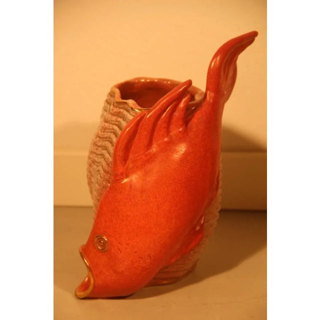 Vintage Italian Ceramic Vase For Sale - Image 4 of 7