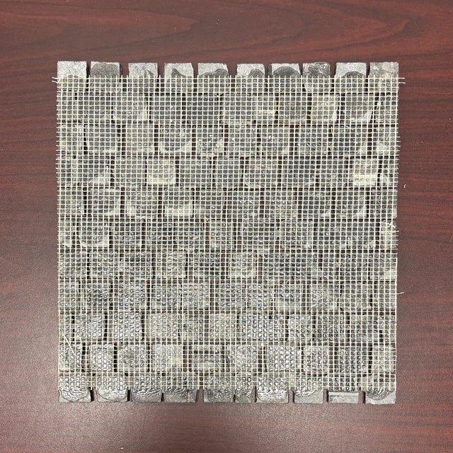 Saumur Black Marble Honed Broken Tessere Mosaic For Sale - Image 4 of 4