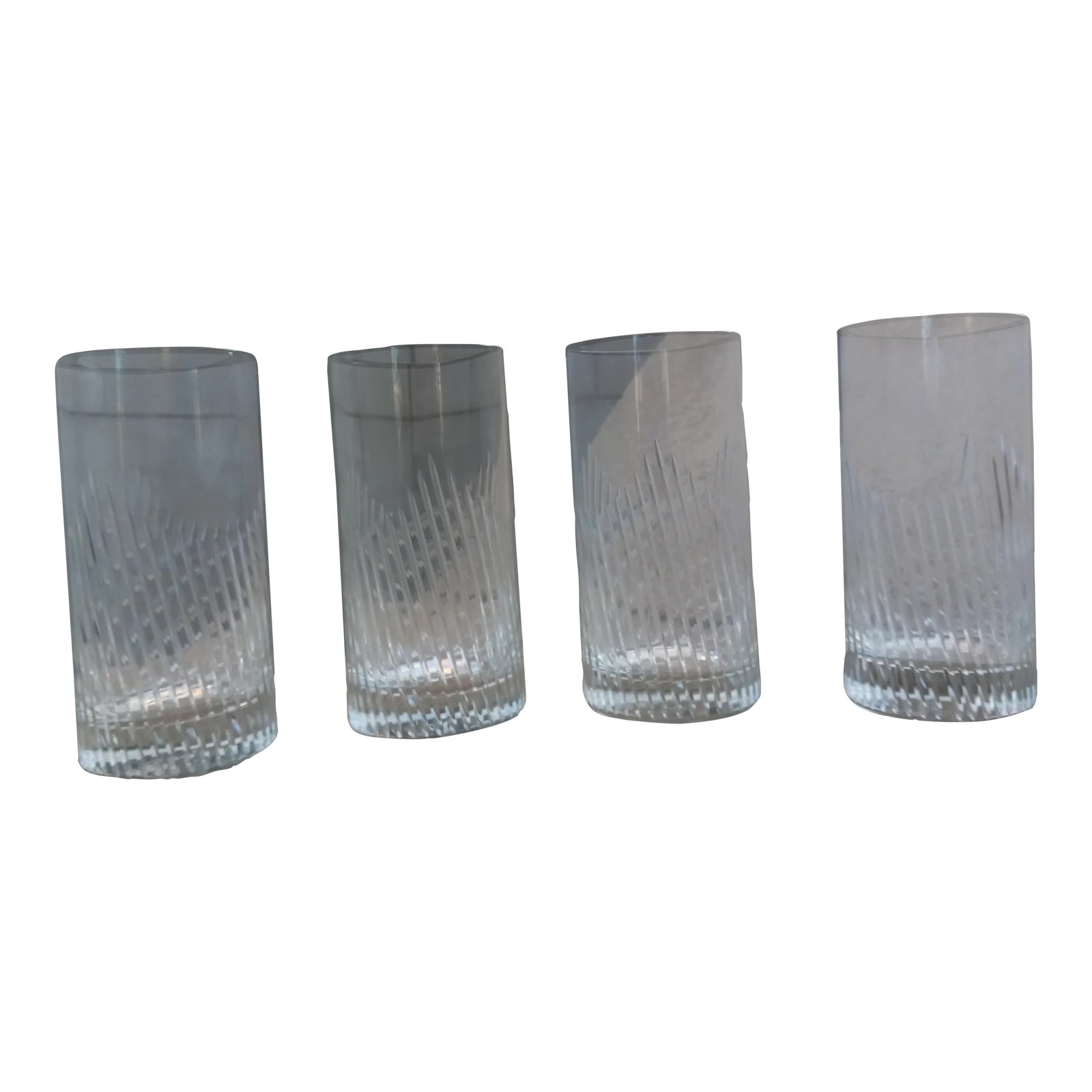 1960s Lenox Crystal Highball Tumbler Glasses Set of 4 Chairish