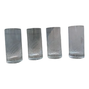 1960s Lenox Crystal Highball Tumbler Glasses- Set of 4