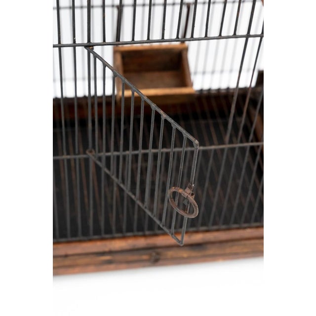 Metal Bird Cage, 1950s For Sale - Image 6 of 10