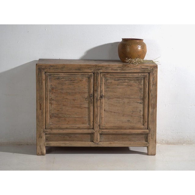 Low Chinese Gansu Sideboard or Cabinet in Pine For Sale - Image 10 of 12