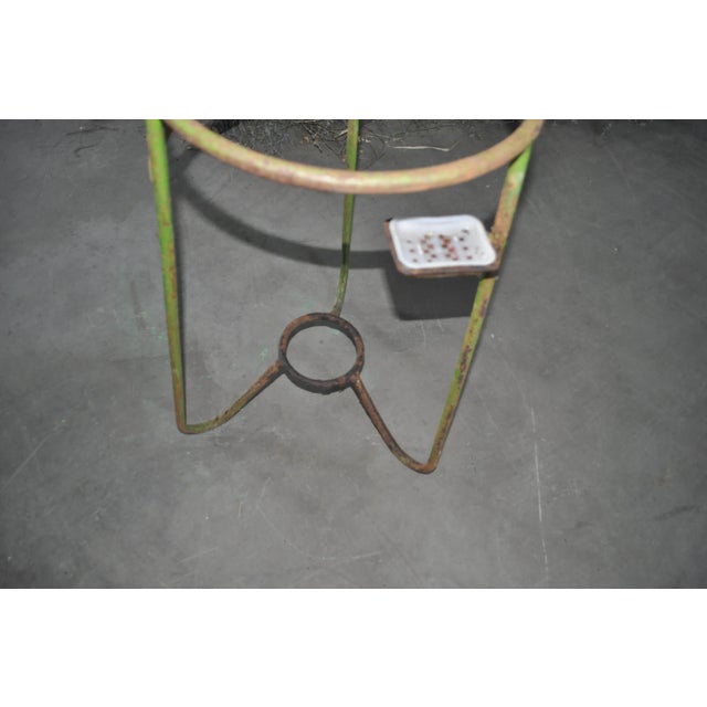 1940s Vintage Hungarian Iron Garden Planter, 1940s For Sale - Image 5 of 7