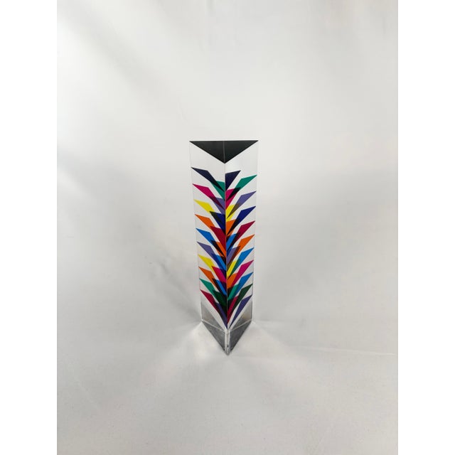 Modern Modern Acrylic Tower Sculpture by Vasa Mihich For Sale - Image 3 of 10