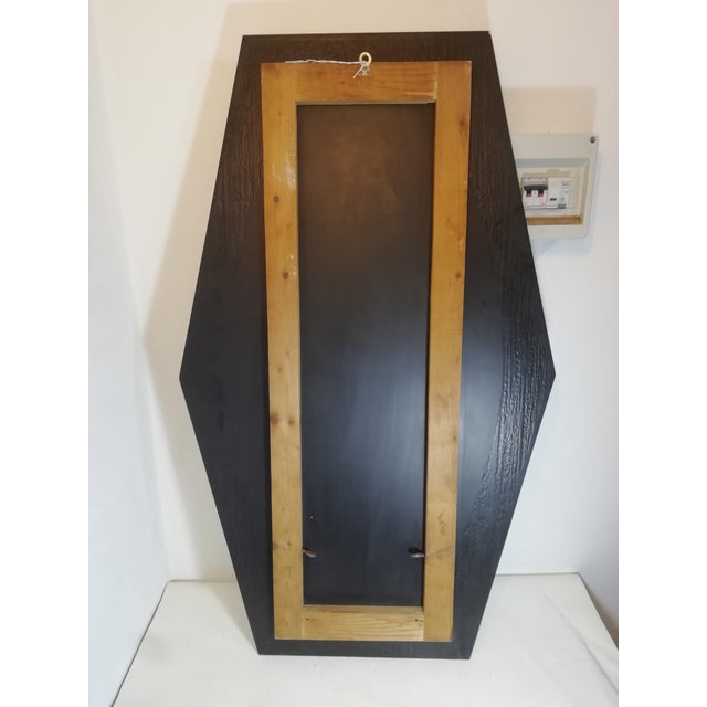 Vintage Painted Wood-Effect Mirror, Italy, 1950s For Sale - Image 15 of 16