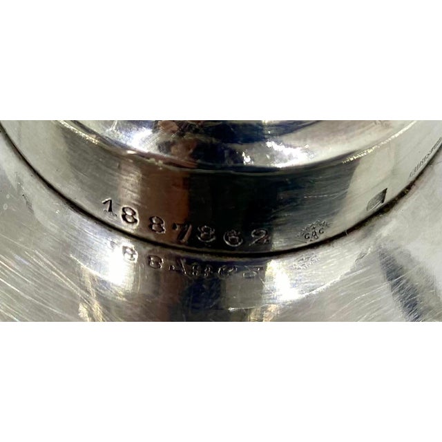 Vintage Christofle Silver Sauce Boat With Saucer Late 19th Century For Sale - Image 10 of 11