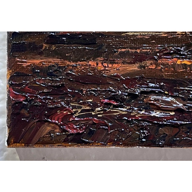 Early 21st Century The Western Sky by Sparky LeBold | Oil on Canvas Landscape of a sunset with dramatic clouds. For Sale - Image 5 of 5
