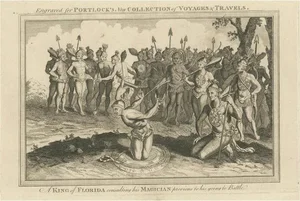 The King of Florida and His Magician, 1780, Paper