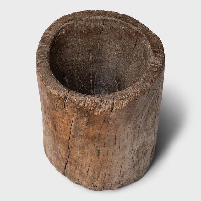 Contemporary Chinese Provincial Trunk Mortar, C. 1900 For Sale - Image 3 of 4