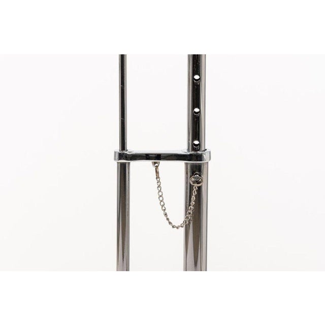 Mid Century Glass & Chrome Round Side Table by Eileen Gray (Attr.) For Sale - Image 10 of 11