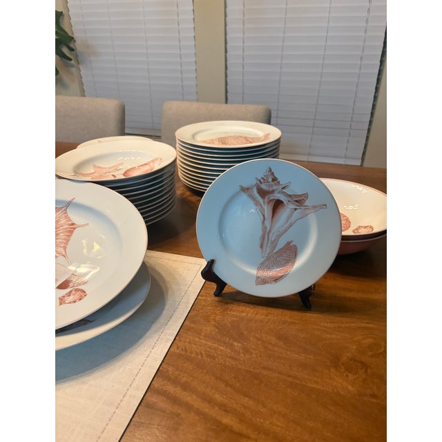 1970s 1970s Nautical Stunning Fitz & Floyd Coastal Dining Set - 40 pcs For Sale - Image 5 of 7
