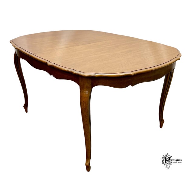 Vintage Thomasville French Provincial Style Oak Dining Table Chairish
