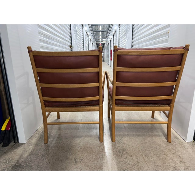 Wood Ole Wanscher for Carl Hansen & Son Ow149 Colonial Chairs - A Pair For Sale - Image 7 of 9