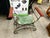 Industrial 1970s Industrial Green Metal Vanity Stool For Sale - Image 3 of 6