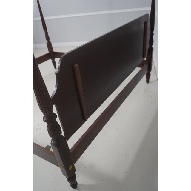 Councill Craftsmen King Size Mahogany Poster Bed For Sale - Image 15 of 16