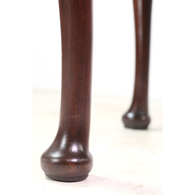 Vintage 35 In. Round Mahogany Side Accent Table For Sale - Image 9 of 10