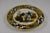 An early 19th C. French transfer printed creamware plate, with polychrome hand painting, showing the mark for the Creil...