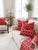 Quadrille Red Brighton Reverse 300426f Fabric Gorgeous 1 Yard For Sale - Image 4 of 9