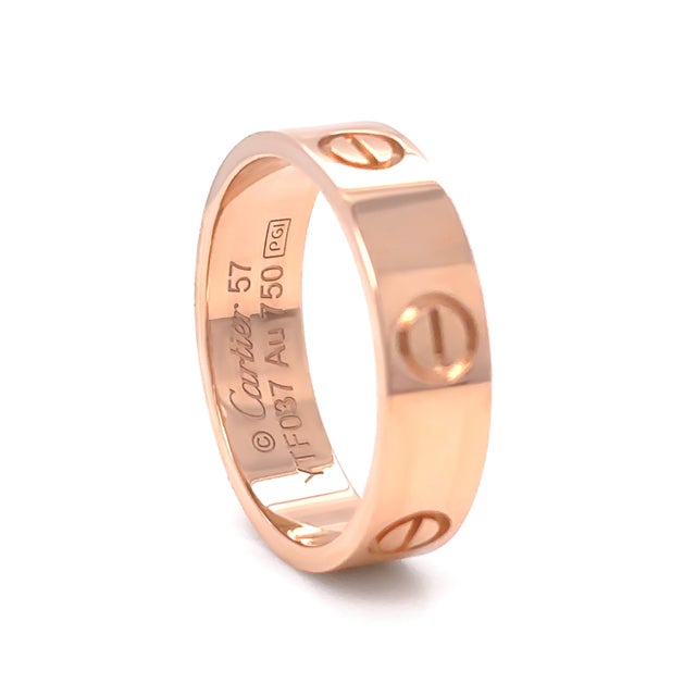 Cartier Cartier 18ct Yellow Gold Love Ring 6.34g, Size 8 For Sale - Image 4 of 12