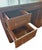 Vintage Oak Double-Pedestal Executive Desk With Writing Slides and File Drawers For Sale In Greensboro - Image 6 of 11