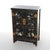 This Chinese credenza, dating from the 20th Century, presents a striking ebonized finish adorned with intricate gilt...