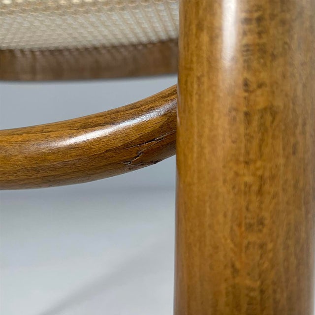 Italian Modern Beechwood and Vienna Straw Chairs, 1970s, Set of 6 For Sale - Image 17 of 18