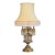 Listing TitleVintage 1960s Hollywood Regency Brass & Crystal Waterfall Table Lamp For Sale