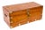 Antique Military Campaign Camphorwood Trunk Coffer, 1840s For Sale