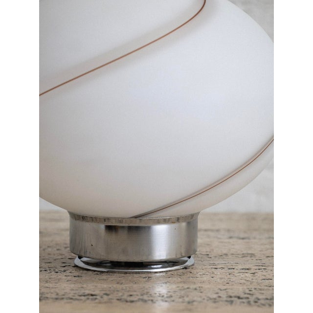 Vetri Murano "Swirl" Globe Table Lamp, a Pair For Sale In New York - Image 6 of 8