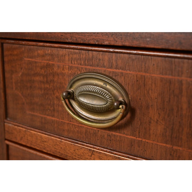 Kittinger Federal Inlaid Mahogany Serpentine Front Sideboard Credenza For Sale - Image 9 of 16