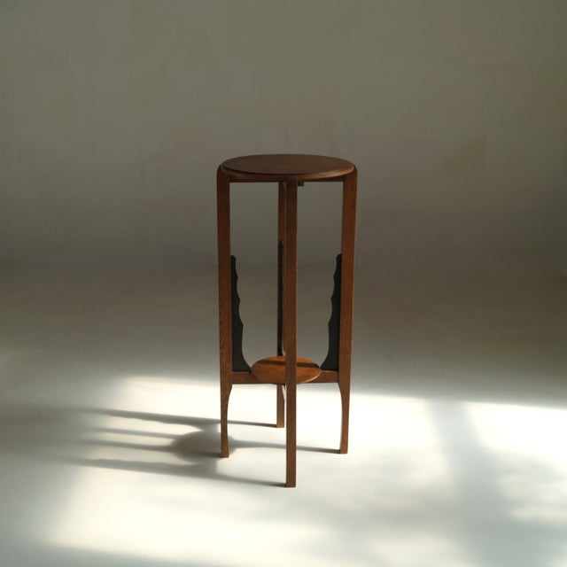 Art Deco Dutch Amsterdam School Plant Table, 1930s For Sale - Image 3 of 13