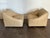 Vintage 1980's Post Modern Leather Lounge Chairs For Sale In Los Angeles - Image 6 of 12