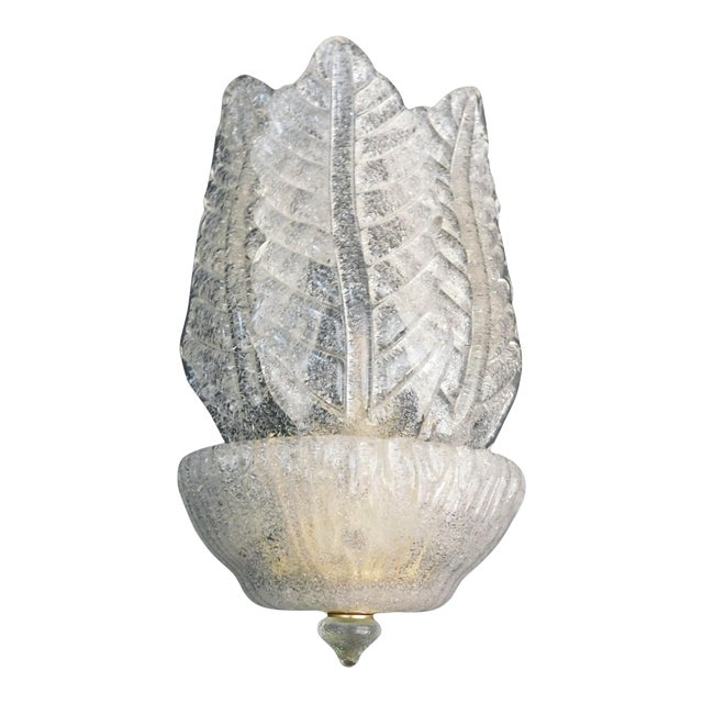 1960s Graniglia Leaves Sconce For Sale