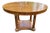 Vintage Baker Large Round Pedestal Extension Dining Table For Sale