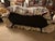 Textile Vintage French Provincial Floral Chintz Conversation Double Spoon Back Sofa / Settee For Sale - Image 7 of 7