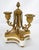 Antique 19th Century Napoleon III Triptych Clock in Gilded bronze and White Statuary Marble, Set of 3 For Sale - Image 3 of 7
