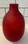 Late 20th Century Murano v. Nason & Co. Satin Red Glass With Amber Stopper, Italy – 8in For Sale - Image 5 of 7