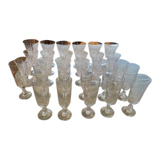 Vintage Cristal D’Arques Durand Stemware - 29 pcs For Sale