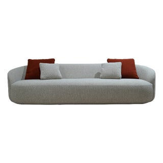 Cottonflower 280 Cloud Curved Sofa in Soft Beige Boucle by Danu Chirinciuc for Kabinet For Sale