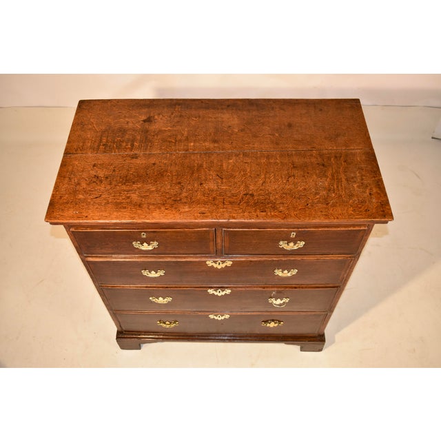 Period Georgian 18th Century English Oak Chest For Sale - Image 11 of 12