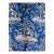 Clarence House / Hill House Ile Des Elephant Cobalt Blue Linen Fabric 13 Yards For Sale