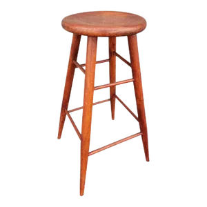 1930s Maine State Prison Weavers Stool